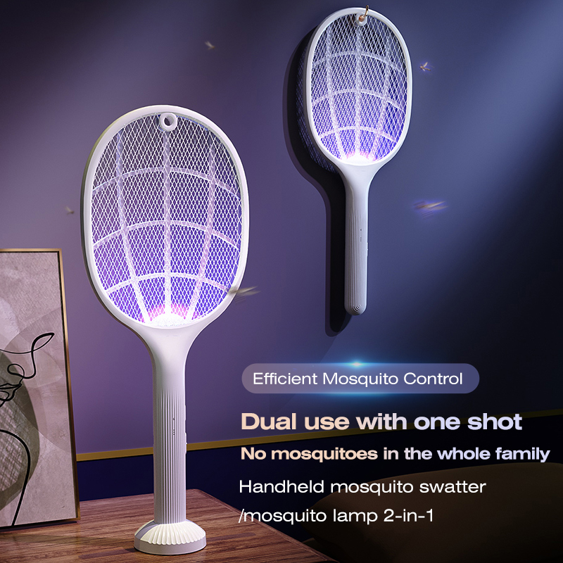 Smart Home Simple - 2-in-1 Smart Bug Zapper Racket w/