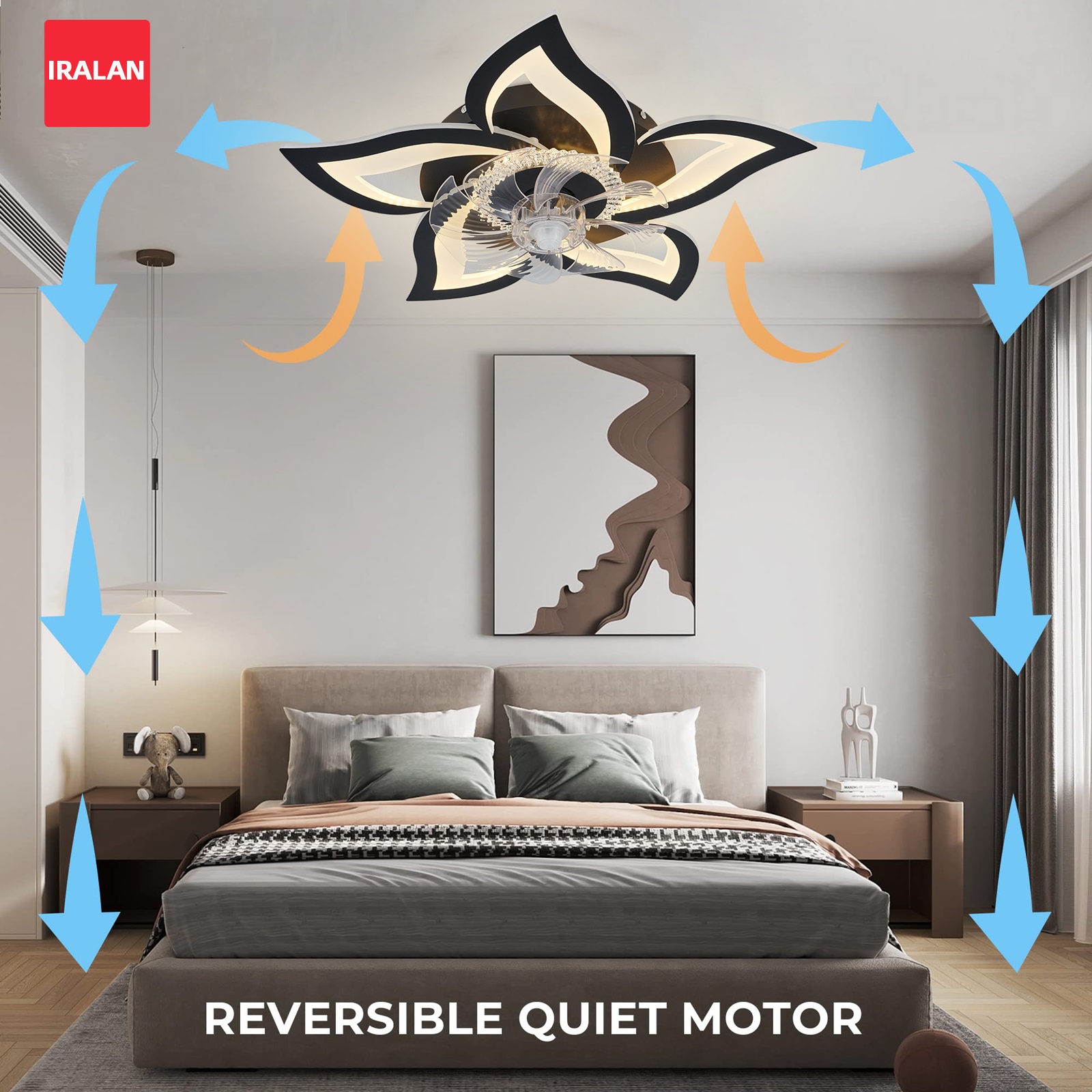 Smart Home Ventilation - Lotus Led Ceiling Fan with Smart