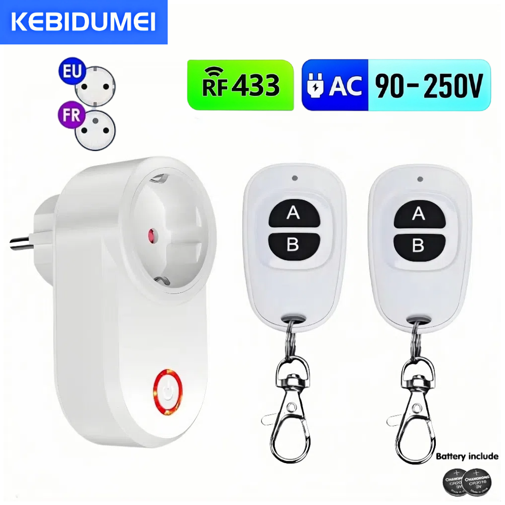 Smart Home Ventilation - 433Mhz Wireless Smart Outlet Remote Control