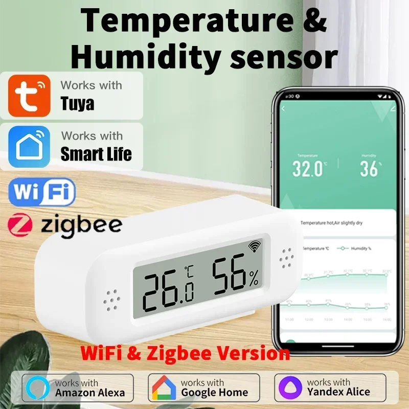 Smart Home Simple - Tuya Zigbee WiFi Mini Temperature Humidity