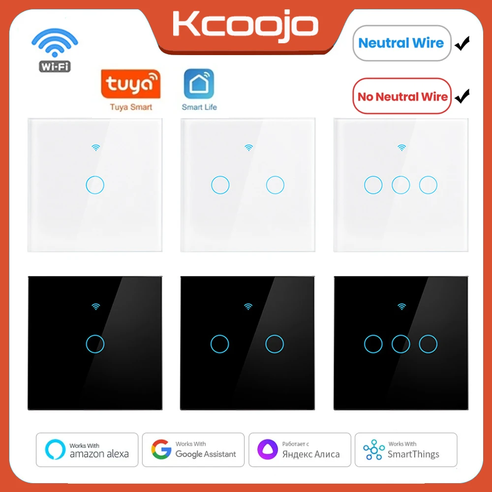 Smart Home Matter - Tuya Wifi EU Smart Switches 1/2/3/4Gang