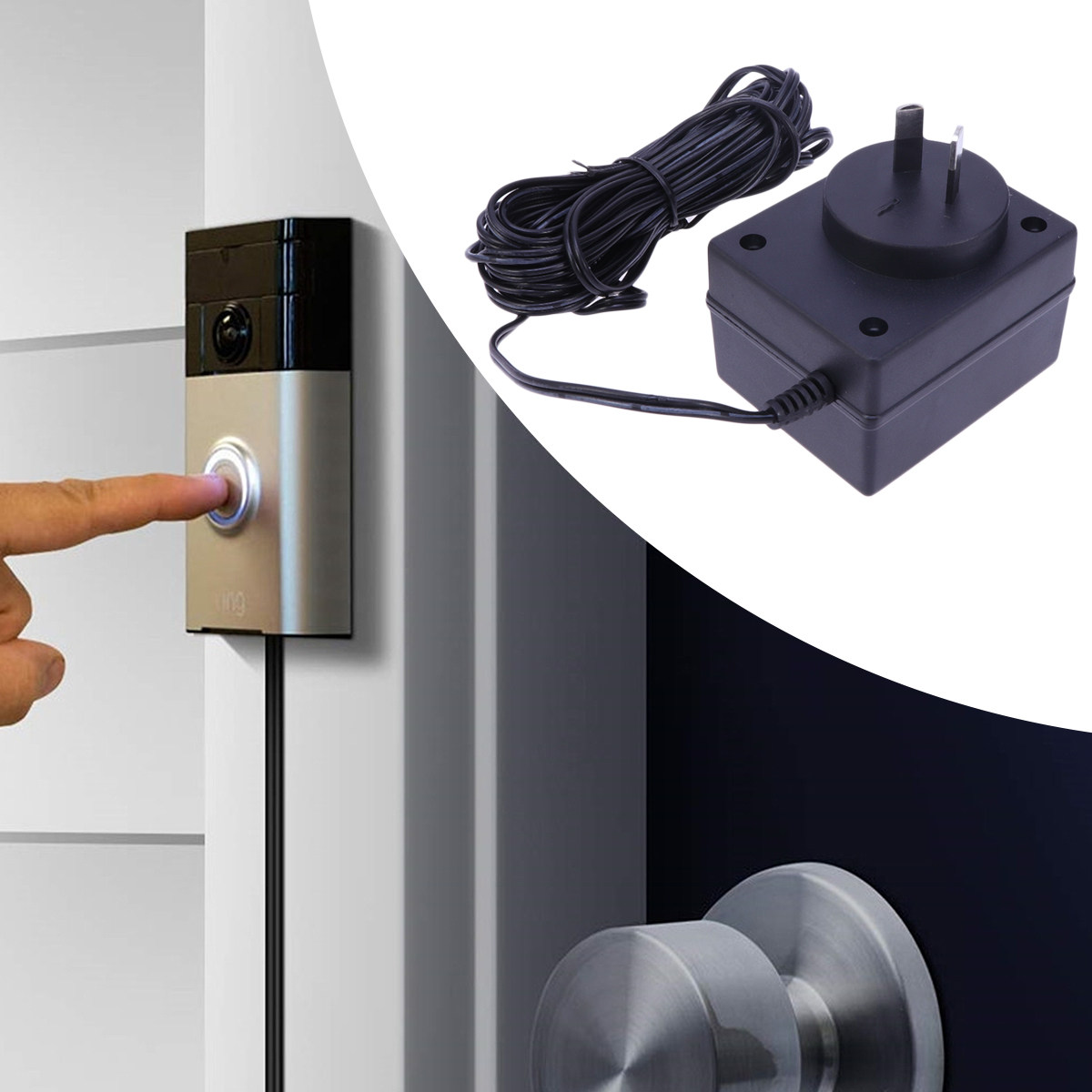 Wifi Doorbell Camera - 18V 500Ma 5M Power Adapter for