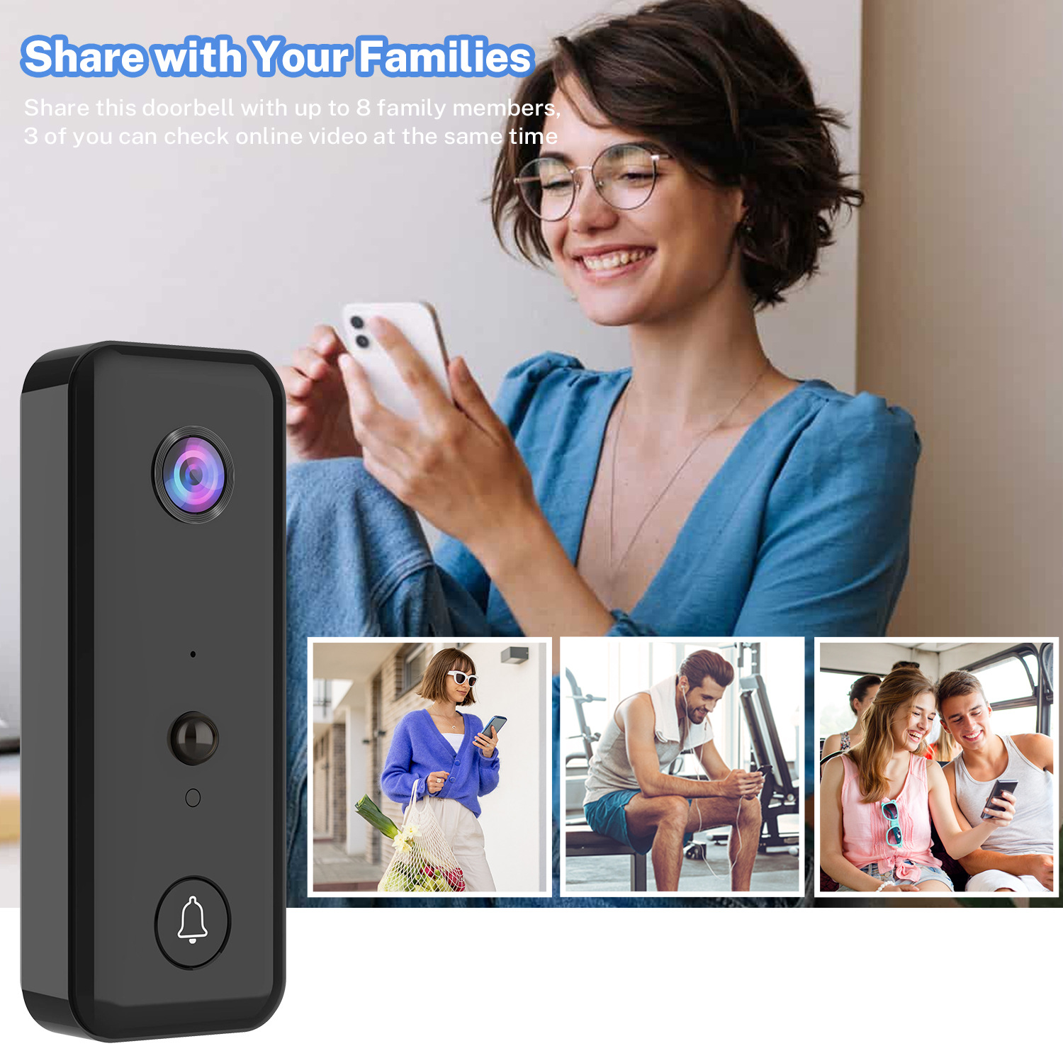 720P Aiwit APP Cloud Storage W - مراجعة Wifi Doorbell Camera وسعره
