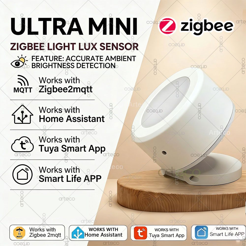 Ultra Mini Zigbee Light Sensor - مراجعة Smart Home Simple وسعره