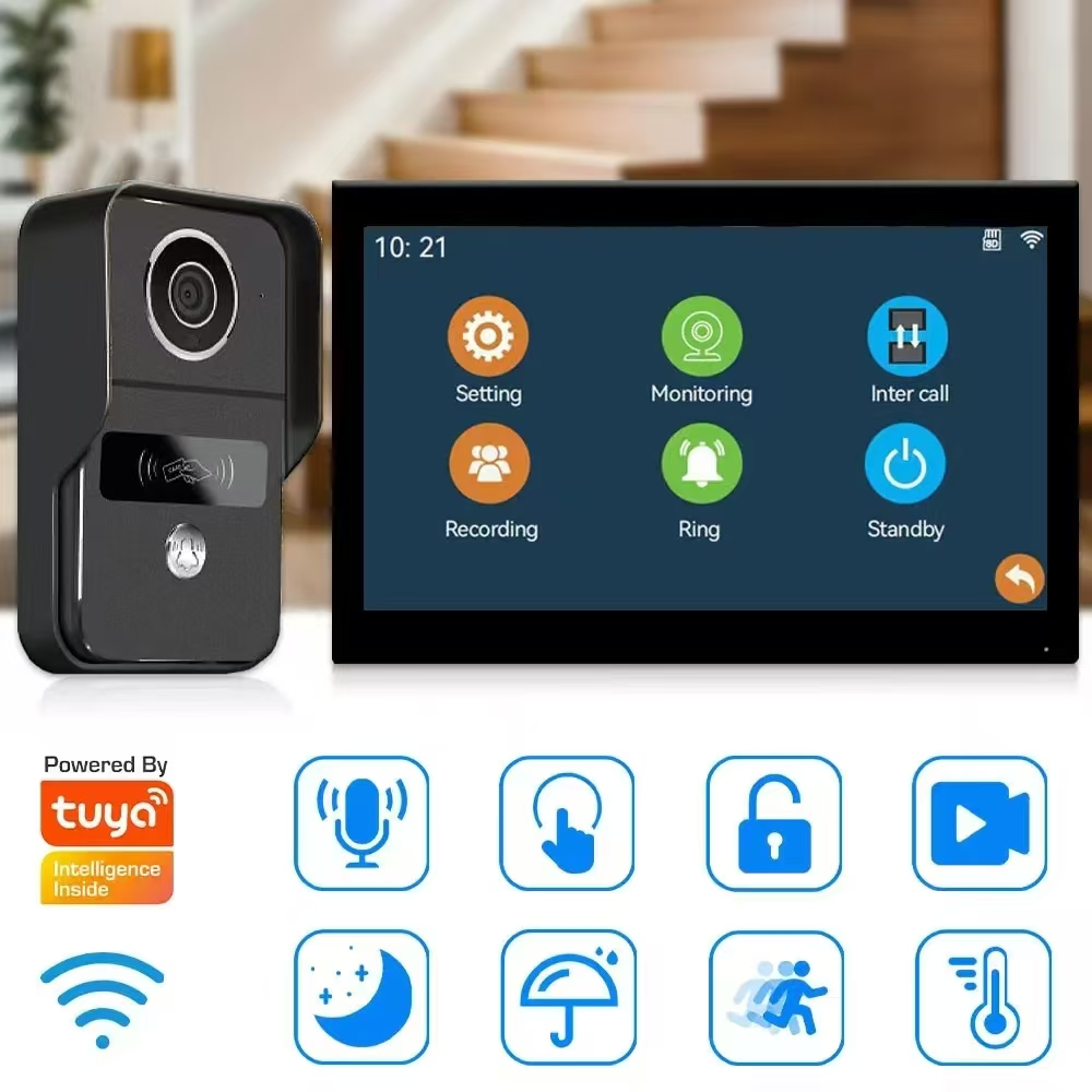 7Inch IPS Screen 2MP  Tuya APP - مراجعة Wifi Doorbell Camera وسعره