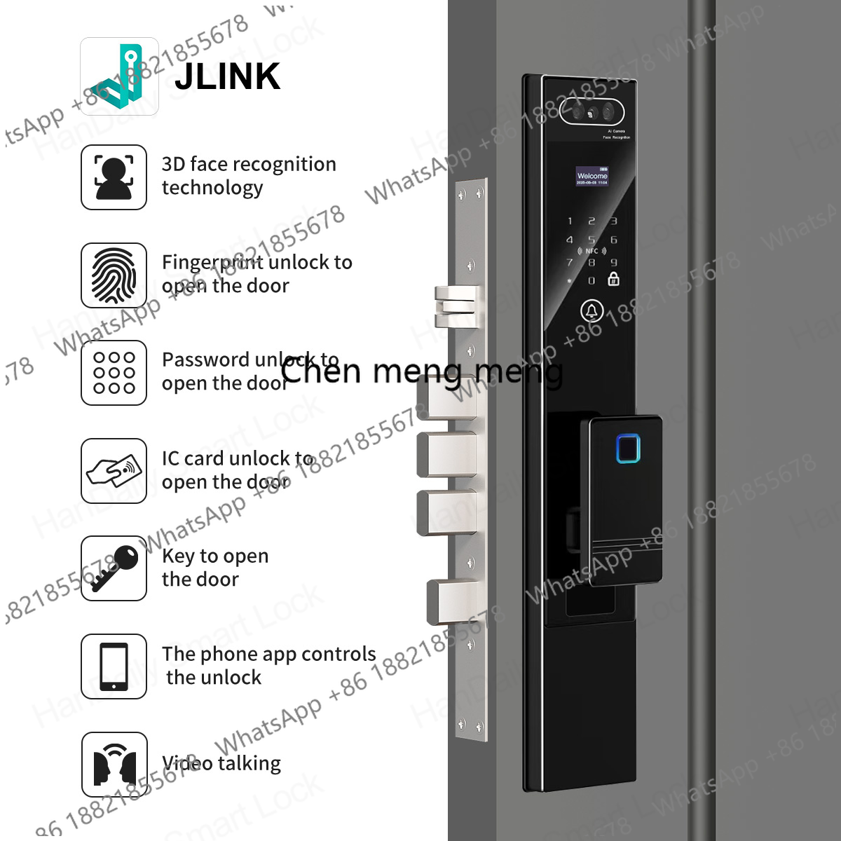 Handaily Fingerprint Video Int - مراجعة Smart Home Video Doorbell Installation وسعره