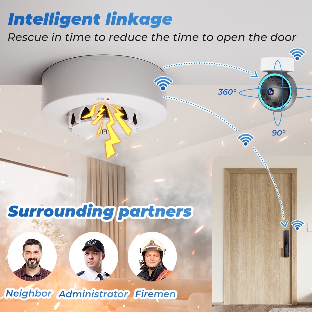 Tuya WiFi Temperature and Humi - مراجعة Smart Smoke Detector وسعره