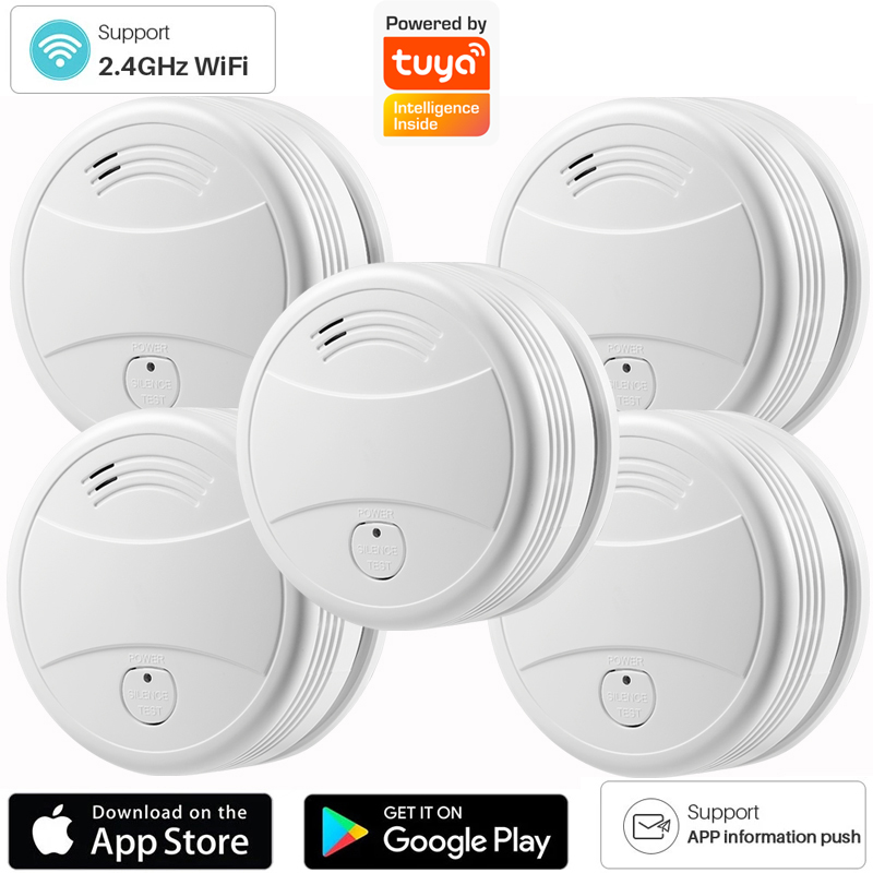 Independent 2.4G WiFi Smoke De - مراجعة Smart Smoke Detector وسعره