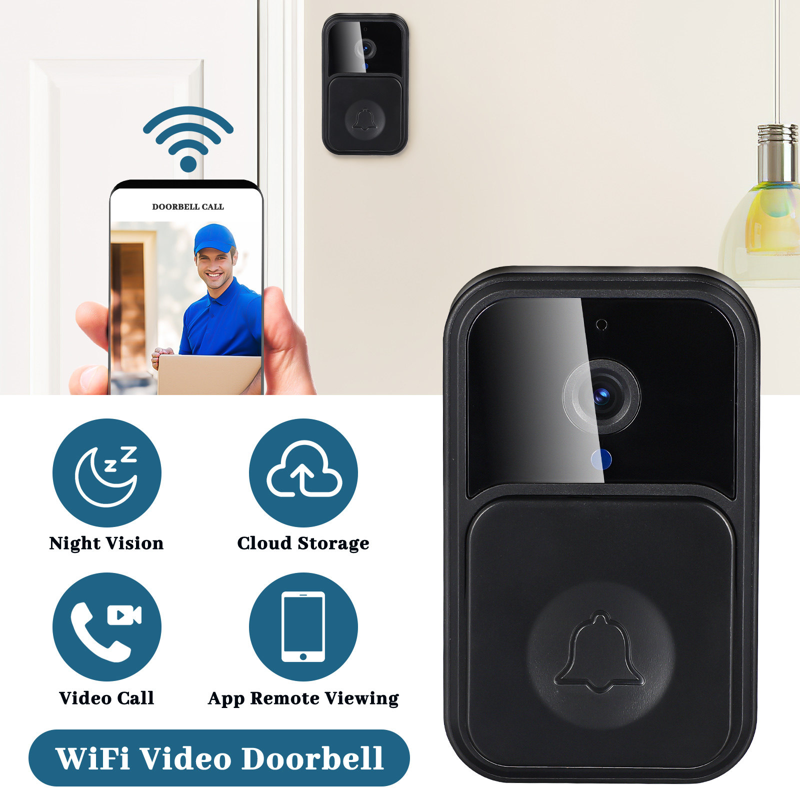 Wireless Video Doorbell Smart  - مراجعة Smart Home Video Doorbell Installation وسعره