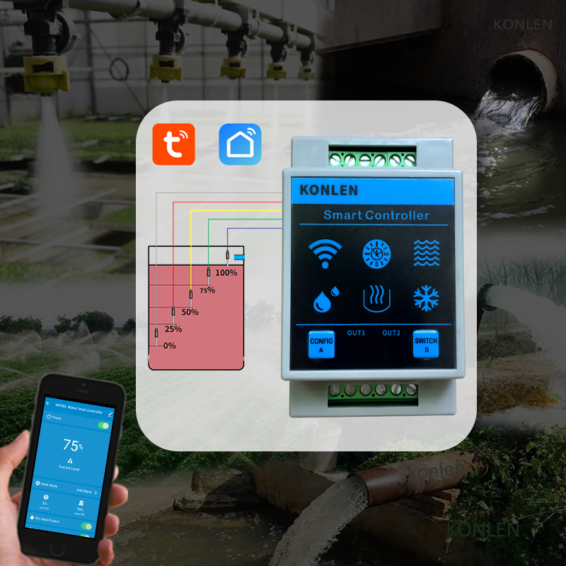 KONLEN Tuya Water Level Sensor - مراجعة Smart Home Water Level Sensor وسعره