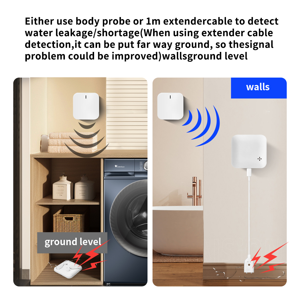 Lincukoo Tuya Zigbee3.0 Water  - مراجعة Smart Home Water Level Sensor وسعره