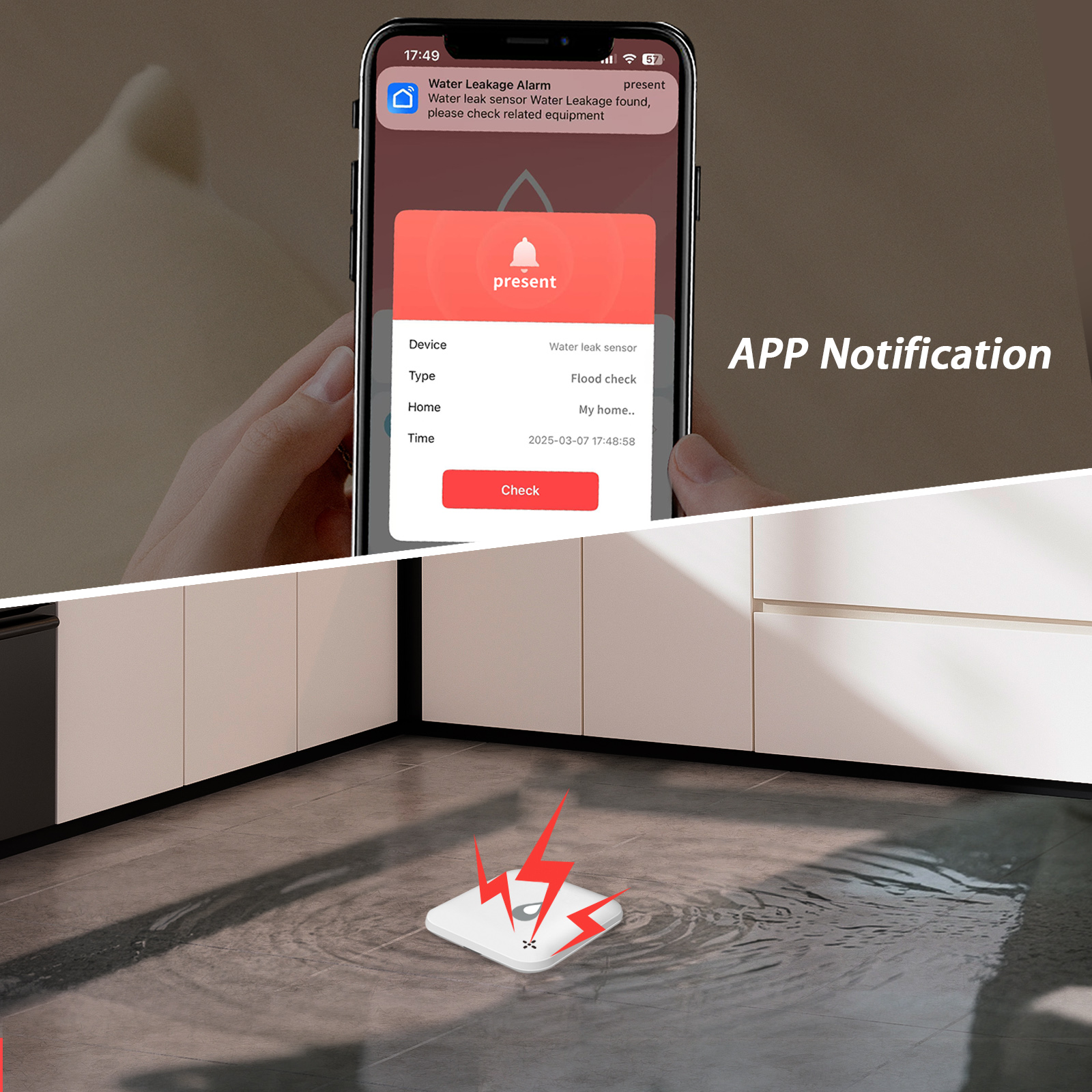 Lincukoo Tuya Zigbee3.0 Water  - مراجعة Smart Home Water Level Sensor وسعره