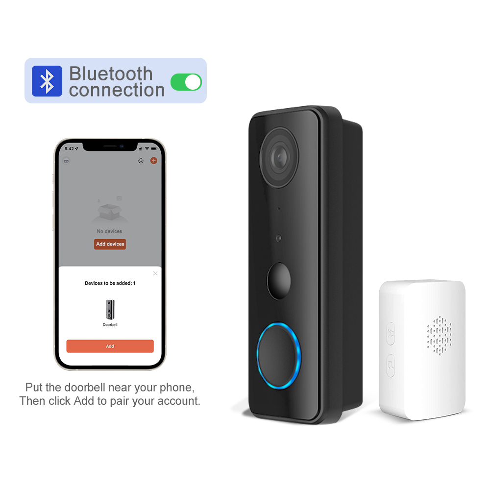 2MP 1080P Tuya APP Bluetooth   - مراجعة Wifi Doorbell Camera وسعره