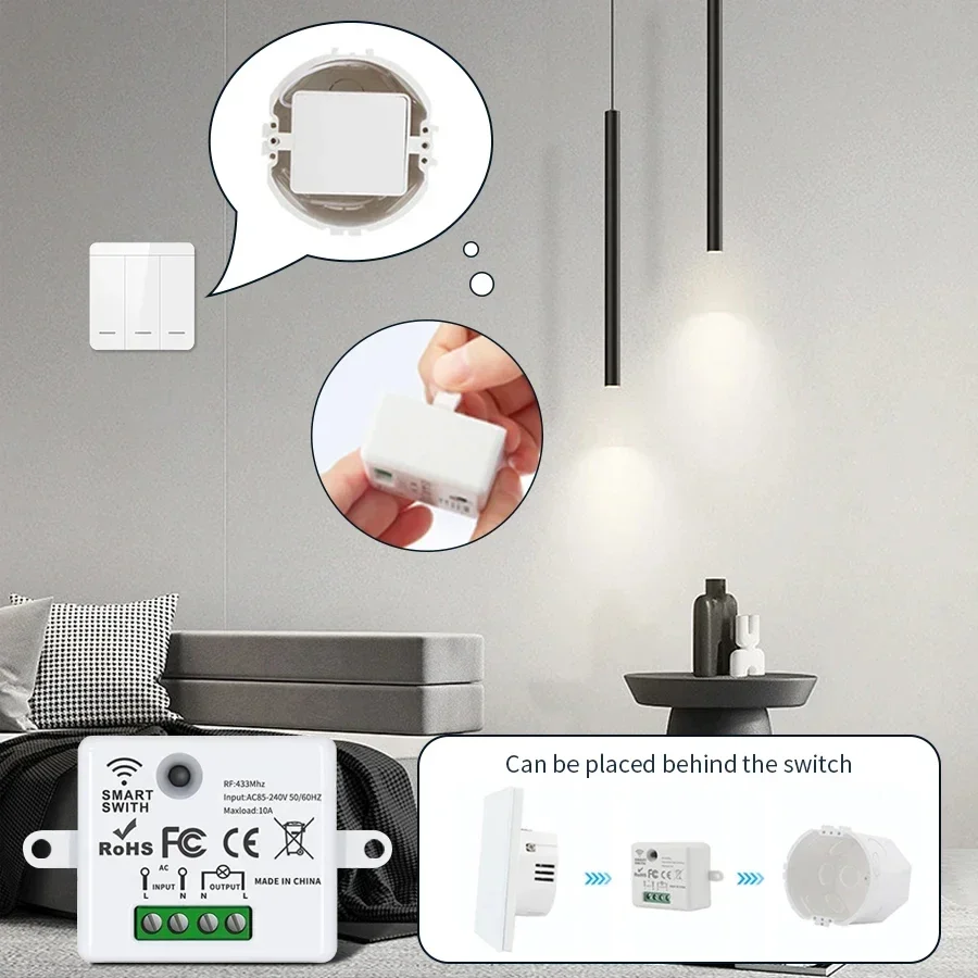 RF 433MHz Wireless Remote Cont - مراجعة Smart Home Matter وسعره