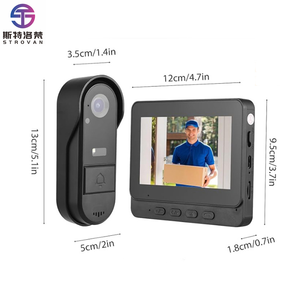 4.3-Inch Smart Doorbell  Syste - مراجعة Smart Home Video Doorbell Installation وسعره