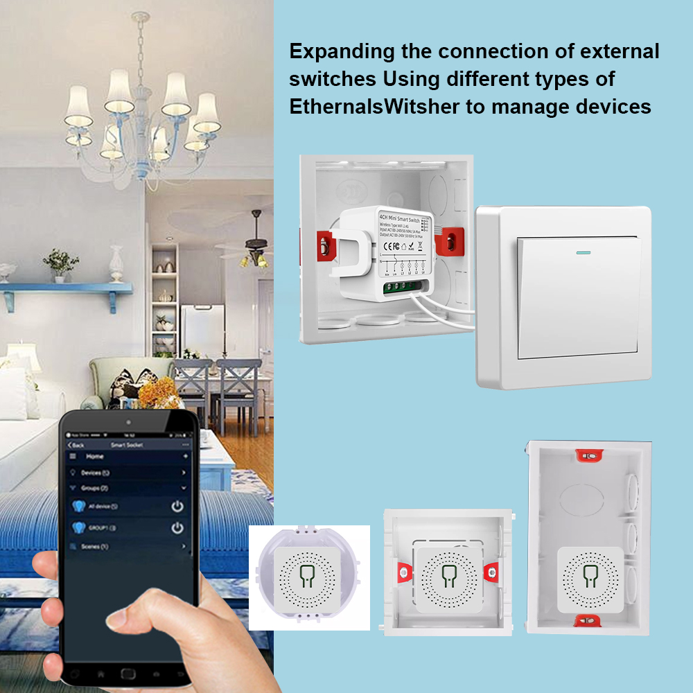 Tuya WiFi Smart Switch 1/2/3/4 - مراجعة Smart Home Matter وسعره