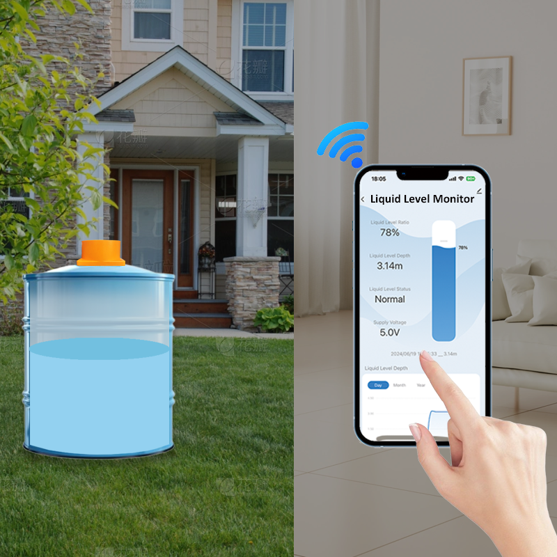 Tuya  APP Ultrasonic Water Tan - مراجعة Smart Home Water Level Sensor وسعره