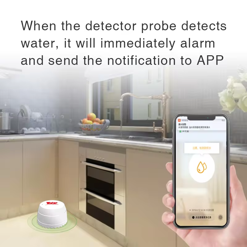 Tuya WiFi Water Leak Detector  - مراجعة Smart Home Green وسعره