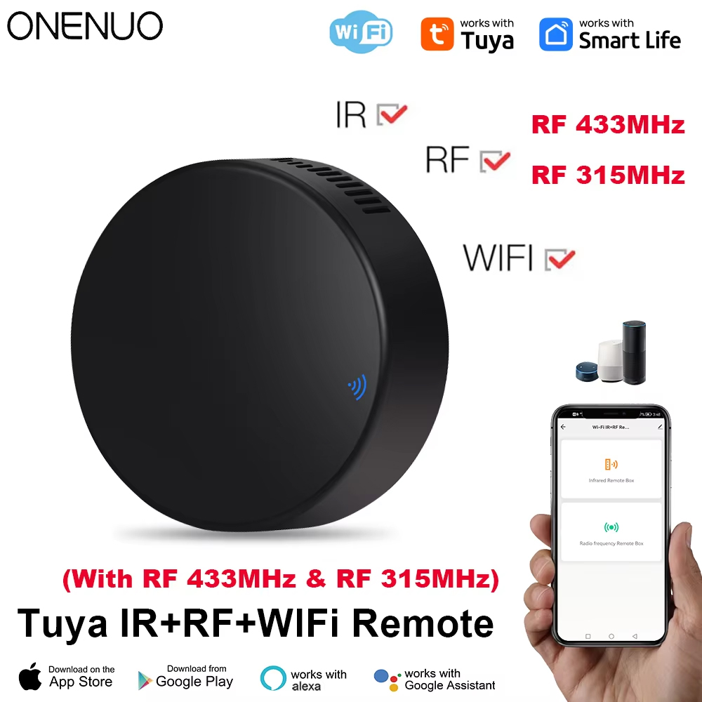 Tuya WiFi RF IR Remote Control - مراجعة Universal Remote Smart Home وسعره