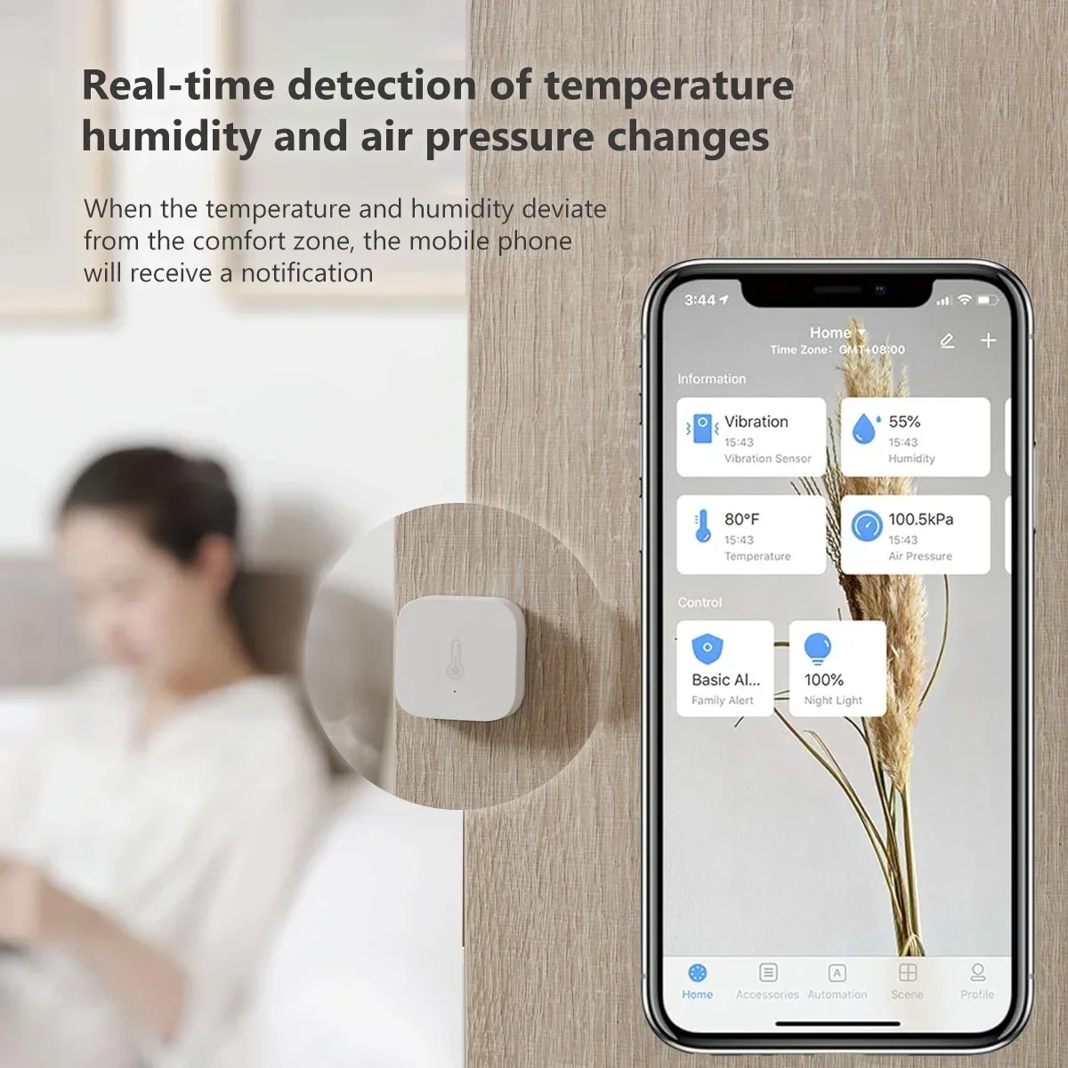 Aqara Temperature Sensor Zigbe - مراجعة Smart Home Apple وسعره