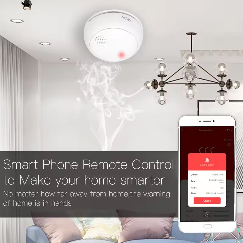 MOES ZigBee Smart Wireless Smo - مراجعة Smart Smoke Detector وسعره