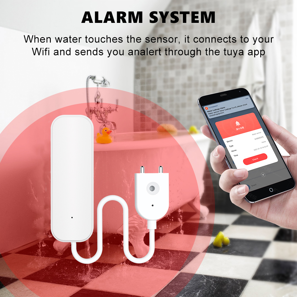 WiFi/Zigbee Water Sensor Tuya  - مراجعة Smart Home Green وسعره