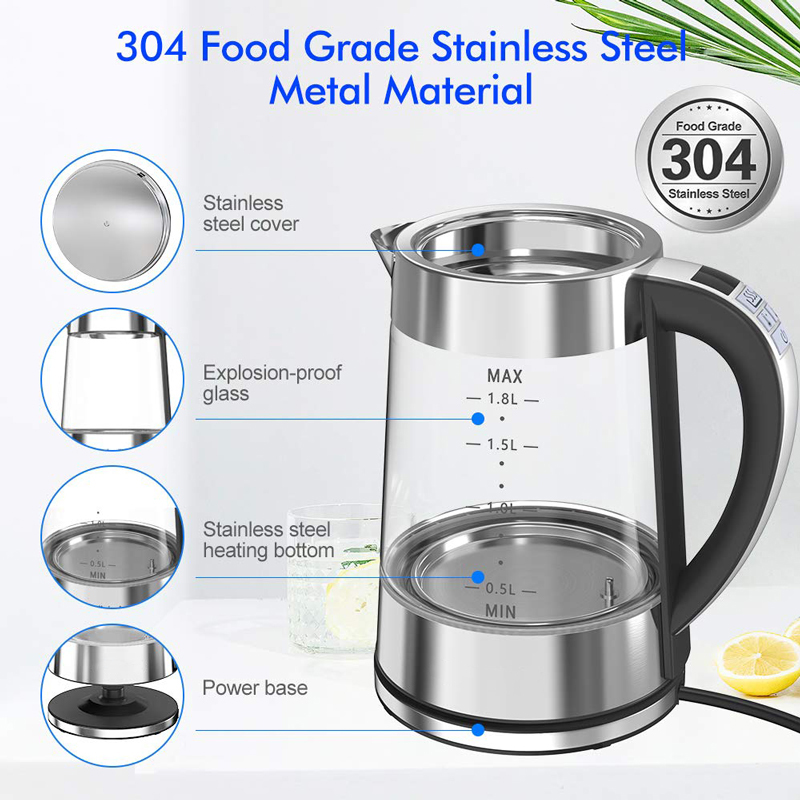 Smart Thermostatic Glass Elect - مراجعة Home Smart Kettle وسعره