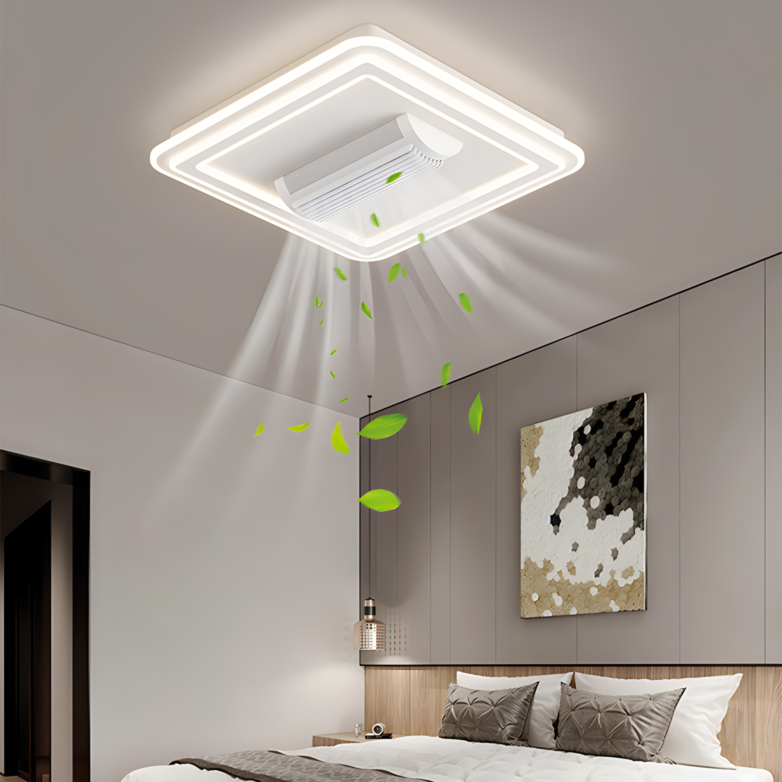 Modern Ceiling Fan with Light  - مراجعة Smart Home Ventilation وسعره
