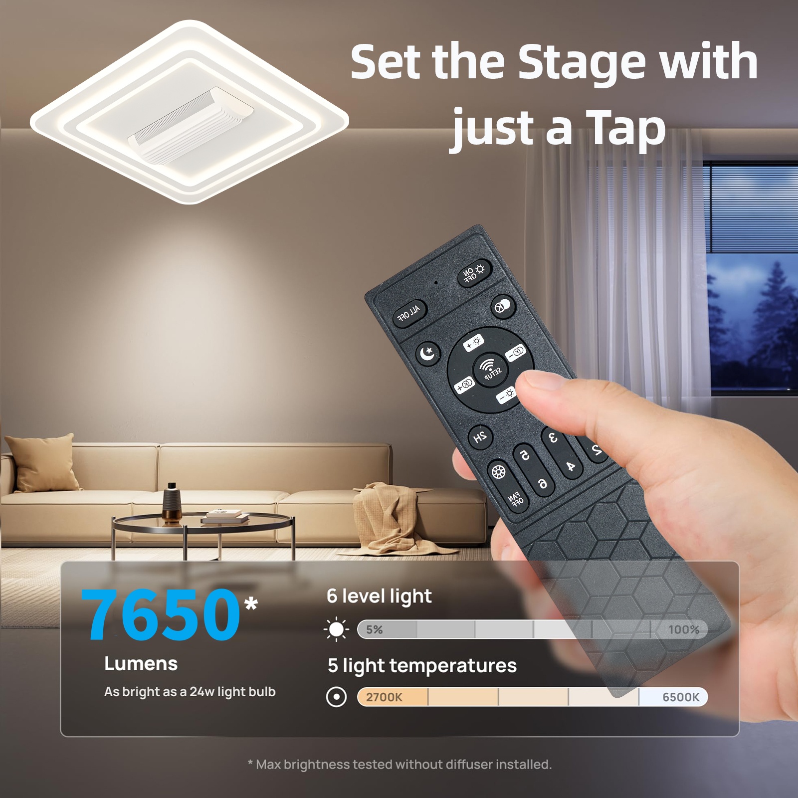 Modern Ceiling Fan with Light  - مراجعة Smart Home Ventilation وسعره