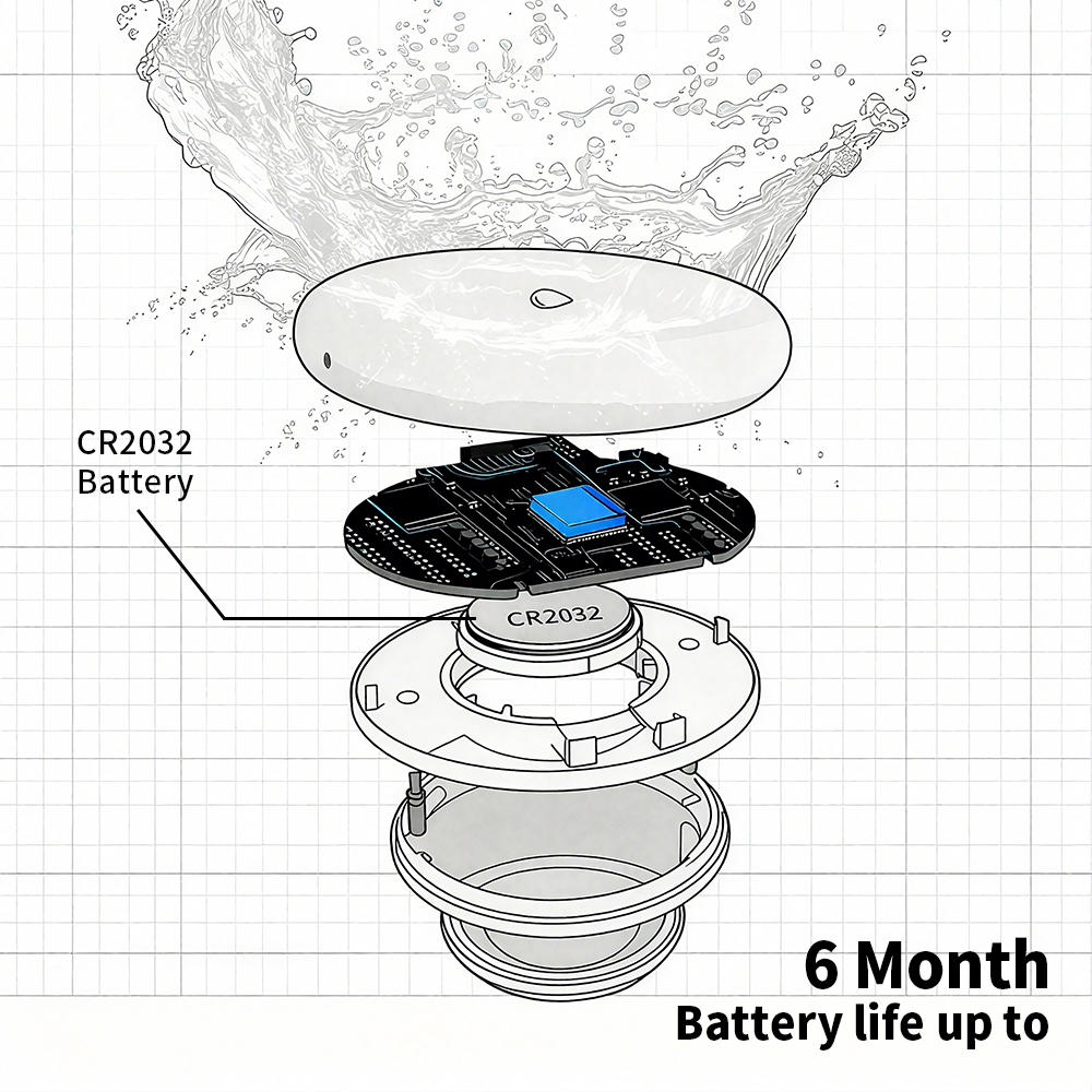 Tuya Zigbee Leakage Sensor LED - مراجعة Smart Home Green وسعره