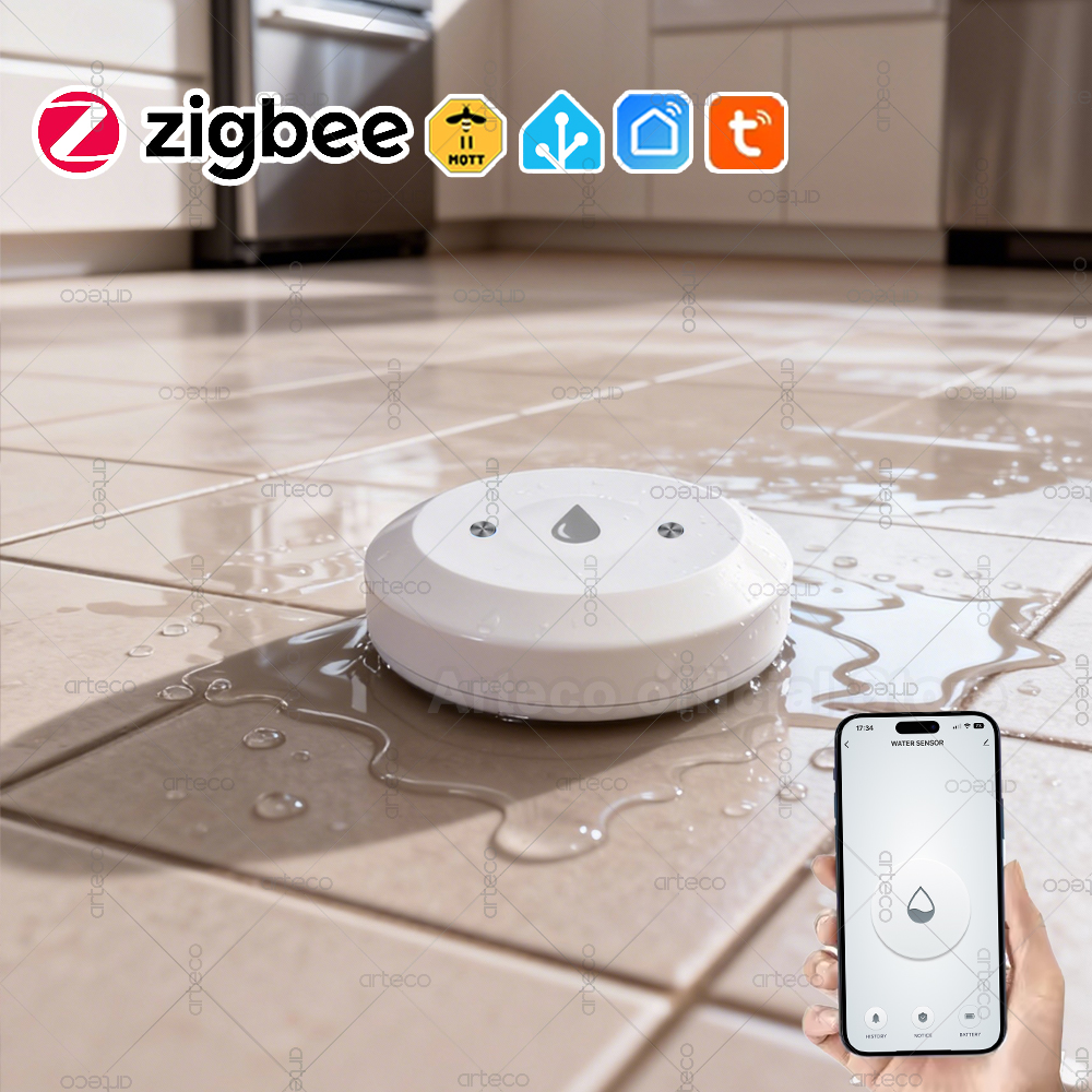 Tuya Smart Zigbee Water Sensor - مراجعة Smart Home Setup وسعره