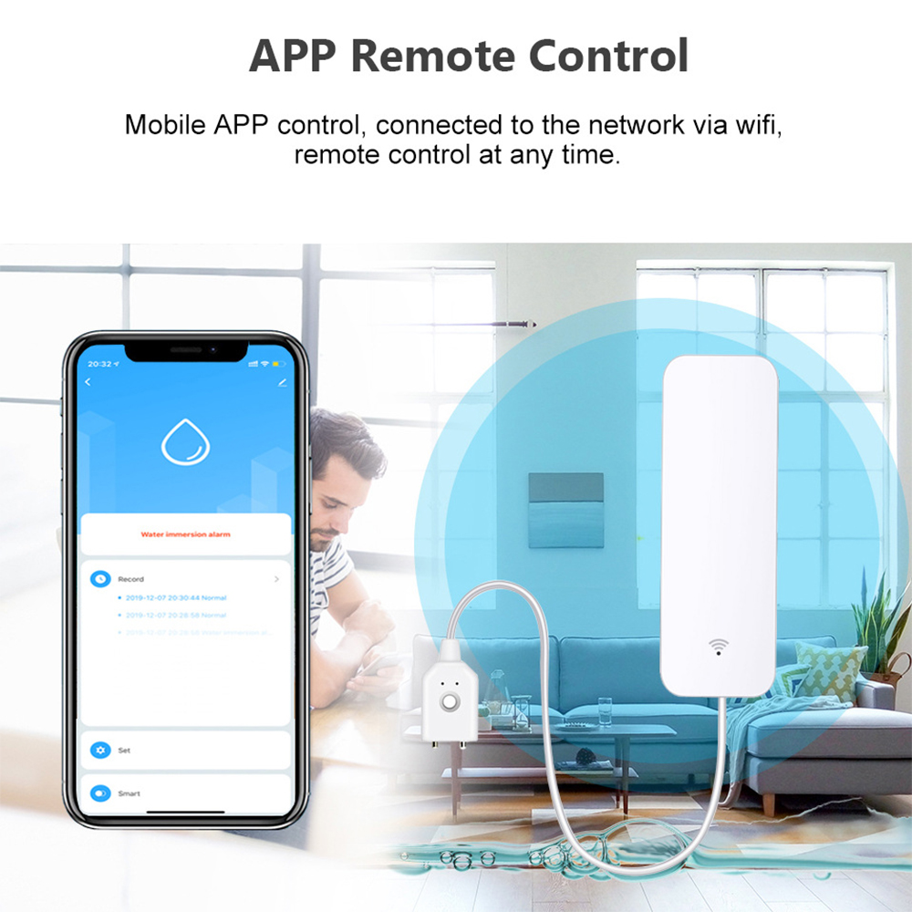 Tuya WiFi Water Leak Sensor, W - مراجعة Smart Home Green وسعره
