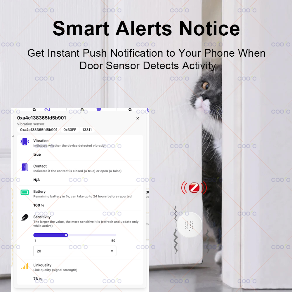 ZigBee 3.0 Vibration Sensor Re - مراجعة Smart Home Setup وسعره