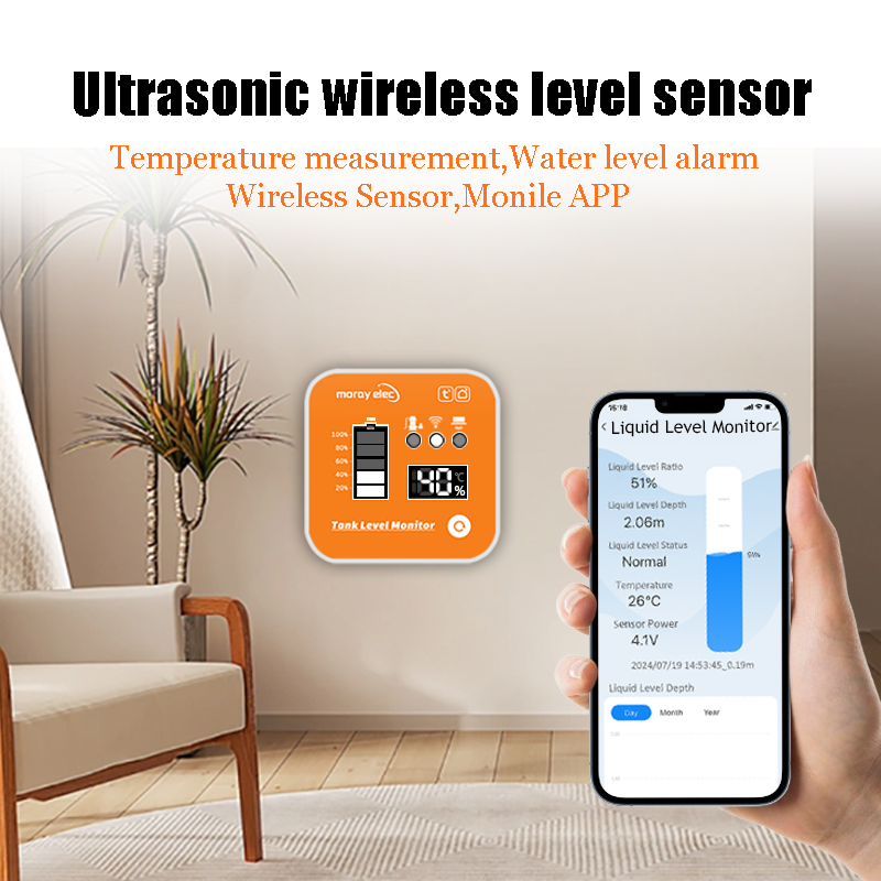 ME201R Tuya APP Ultrasonic Lev - مراجعة Smart Home Water Level Sensor وسعره