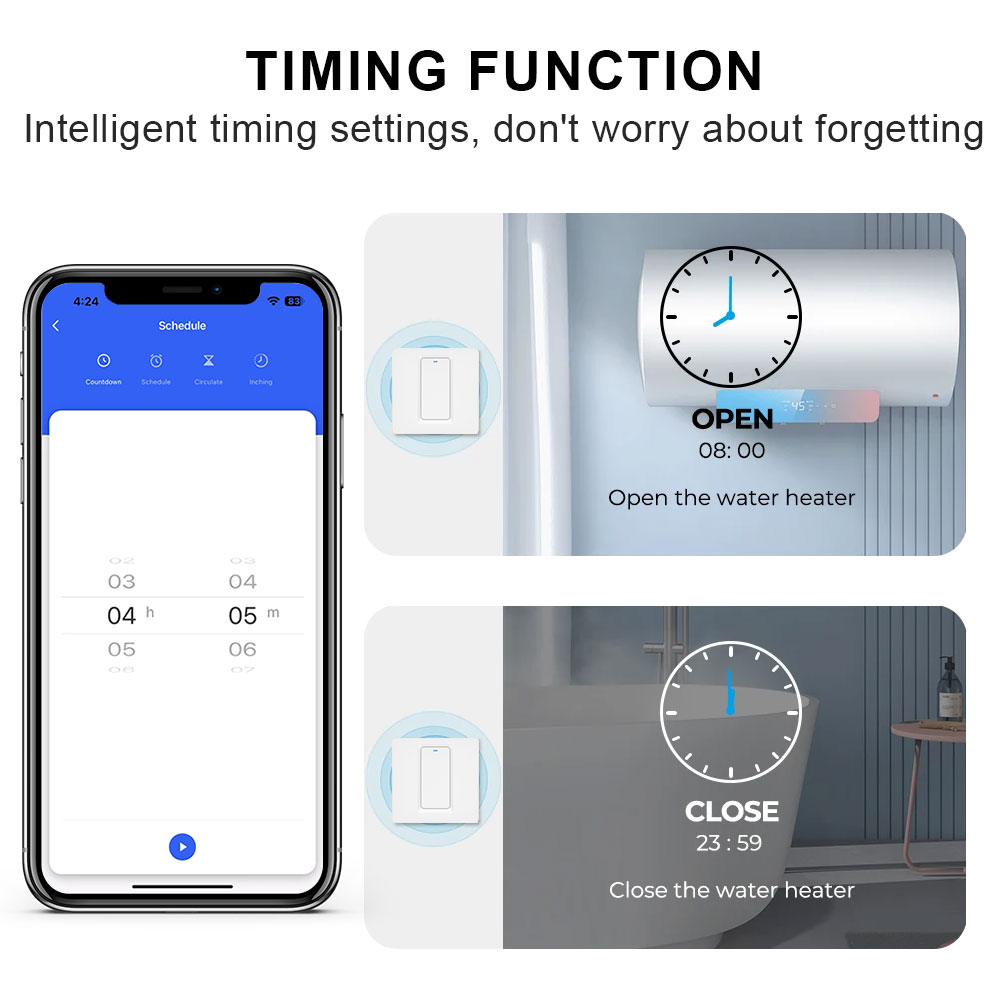Smart Water Heater Switch/WiFi - مراجعة Smart Home Matter وسعره