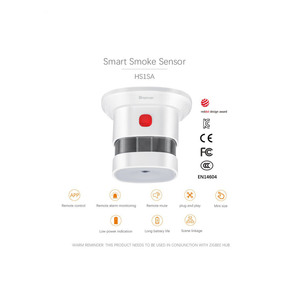 Tuya Smart Zigbee Smoke Detect - مراجعة Smart Home Setup وسعره