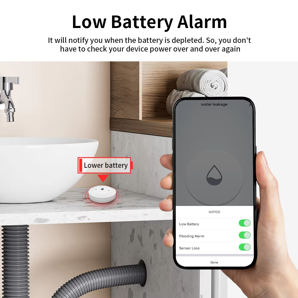 For Tuya Zigbee Smart Water Le - مراجعة Smart Home Setup وسعره
