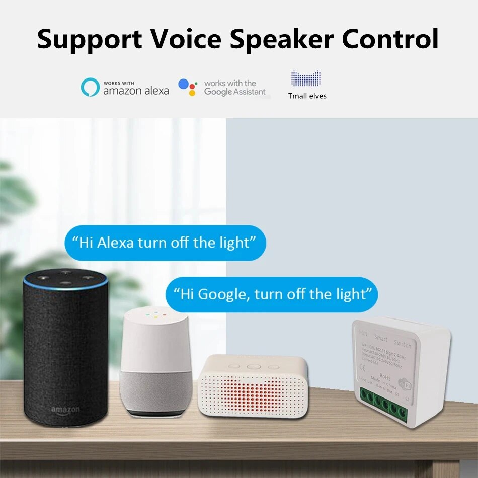 Tuya Mini 16A WiFi Switch Smar - مراجعة Smart Home Simple وسعره