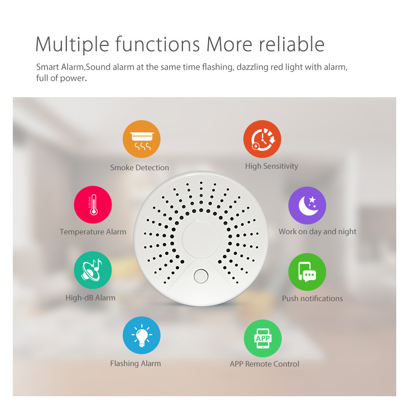 Tuya WiFi Smart Home Smoke Det - مراجعة Smart Smoke Detector وسعره