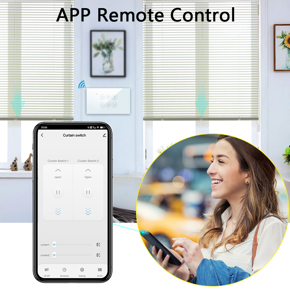 QCSMART WiFi Double Curtain US - مراجعة Universal Remote Smart Home وسعره
