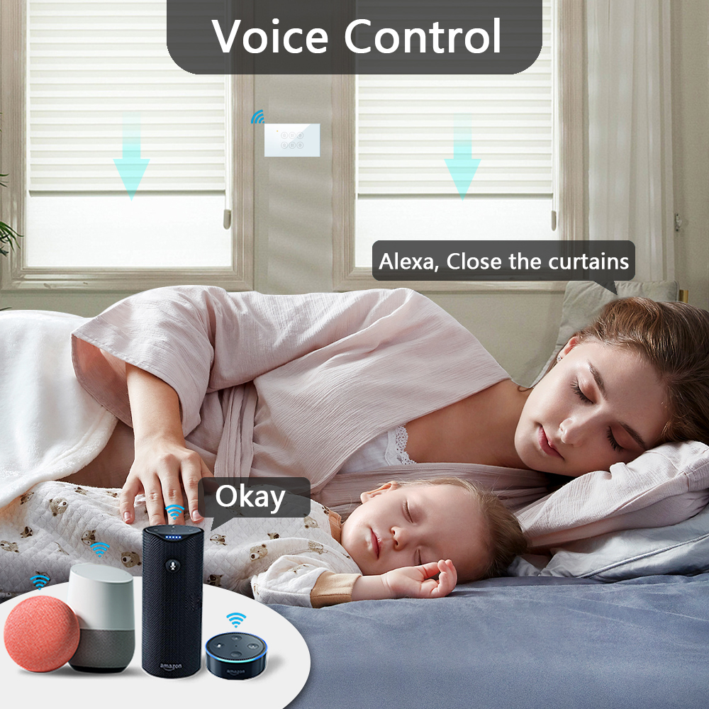 QCSMART WiFi Double Curtain US - مراجعة Universal Remote Smart Home وسعره