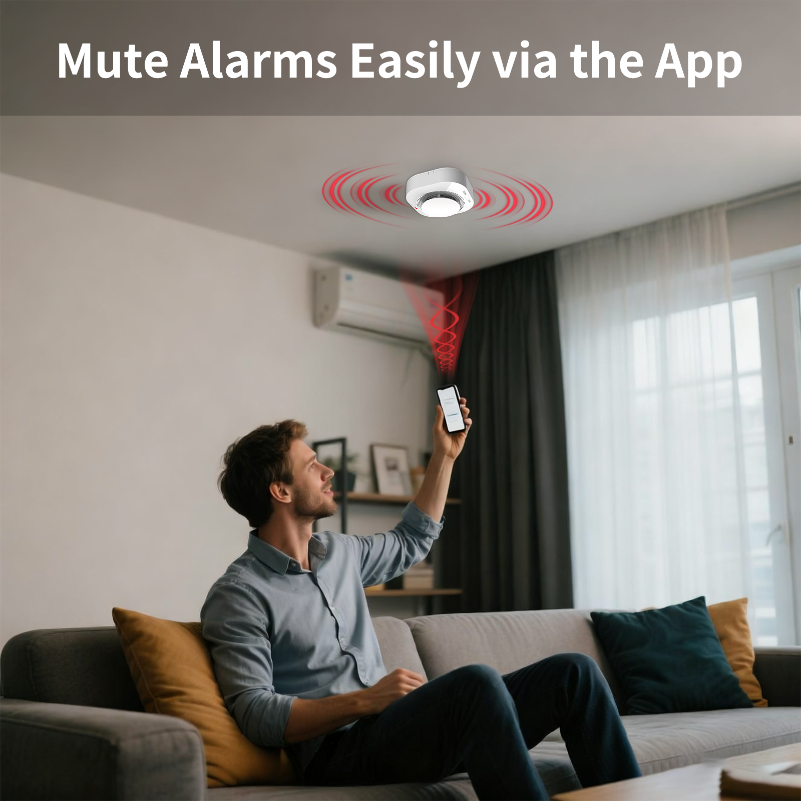 Tuya WiFi Photoelectric Smoke  - مراجعة Smart Smoke Detector وسعره