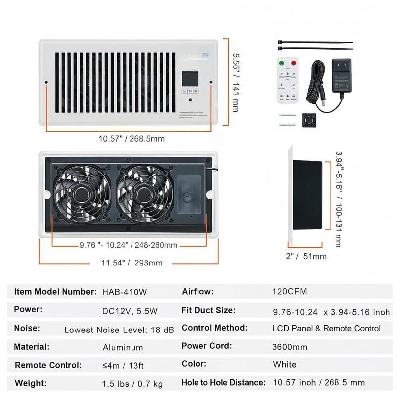 Ventilator Air Extractor 4” x  - مراجعة Smart Home Ventilation وسعره