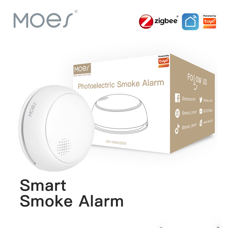 MOES ZigBee Smart Wireless Smo - مراجعة Smart Smoke Detector وسعره