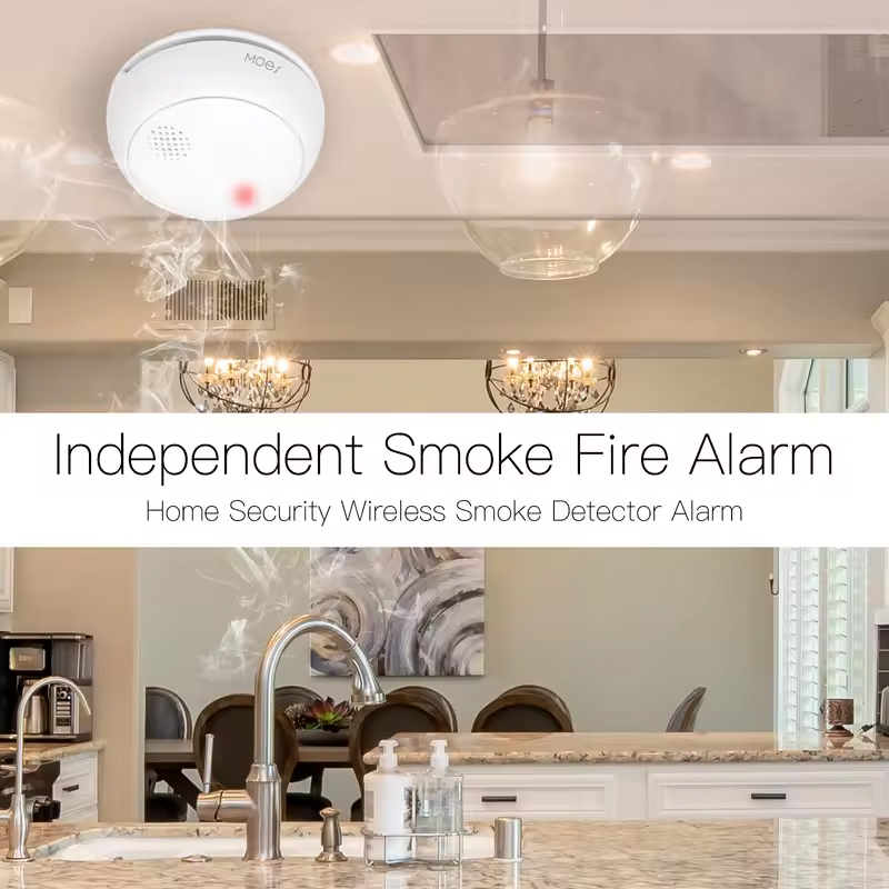 MOES ZigBee Smart Wireless Smo - مراجعة Smart Smoke Detector وسعره