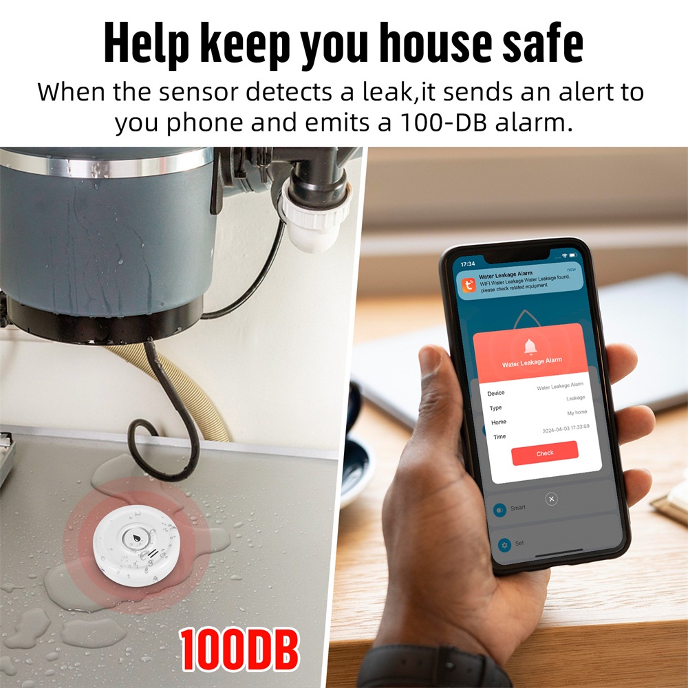 Fuers Water Leakage Detector S - مراجعة Smart Home Water Level Sensor وسعره