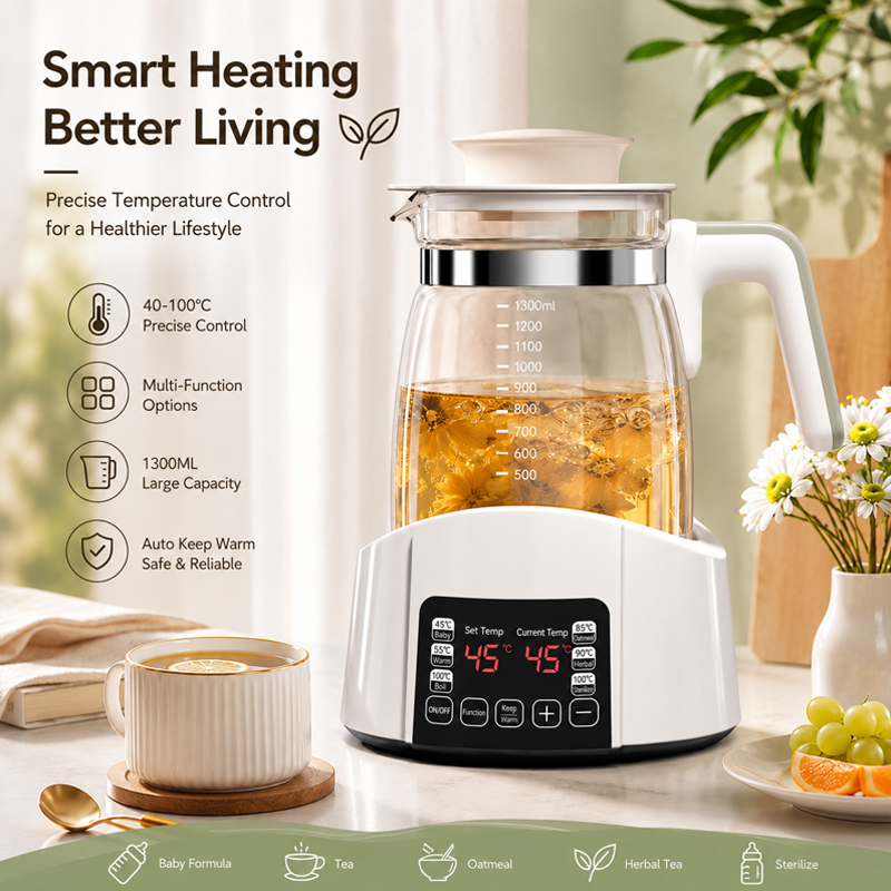NEW 1.3L Infant Thermostatic M - مراجعة Home Smart Kettle وسعره