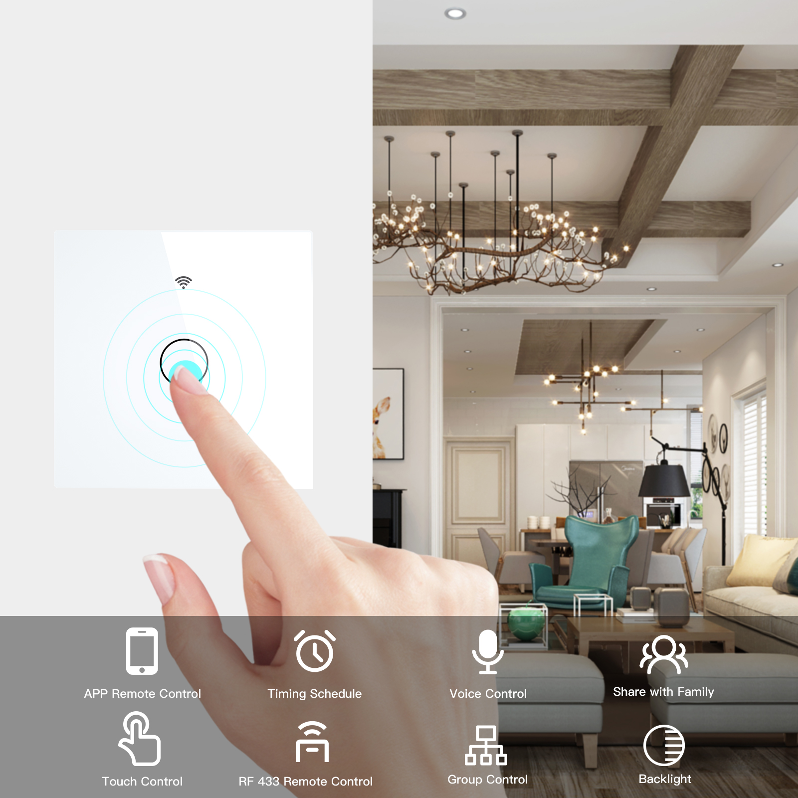 NEW WiFi Smart Light Switch RF - مراجعة Smart Home Matter وسعره