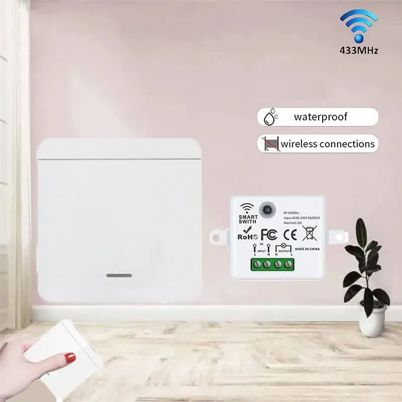 RF 433MHz Wireless Wall Switch - مراجعة Smart Home Ventilation وسعره