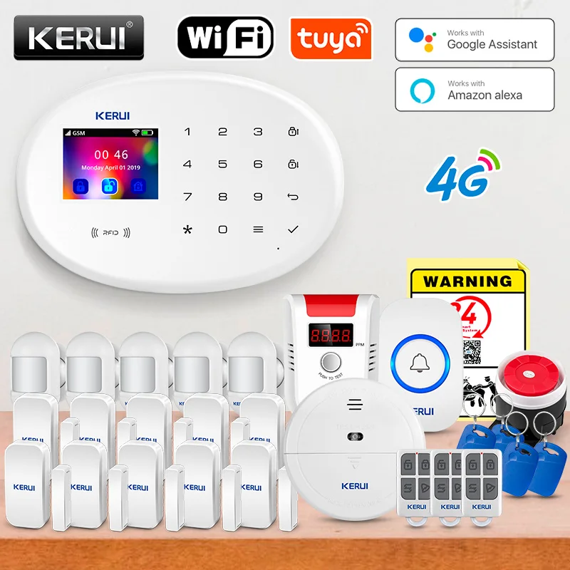 KERUI Tuya Smart Alarm System  - مراجعة Smart Smoke Detector وسعره